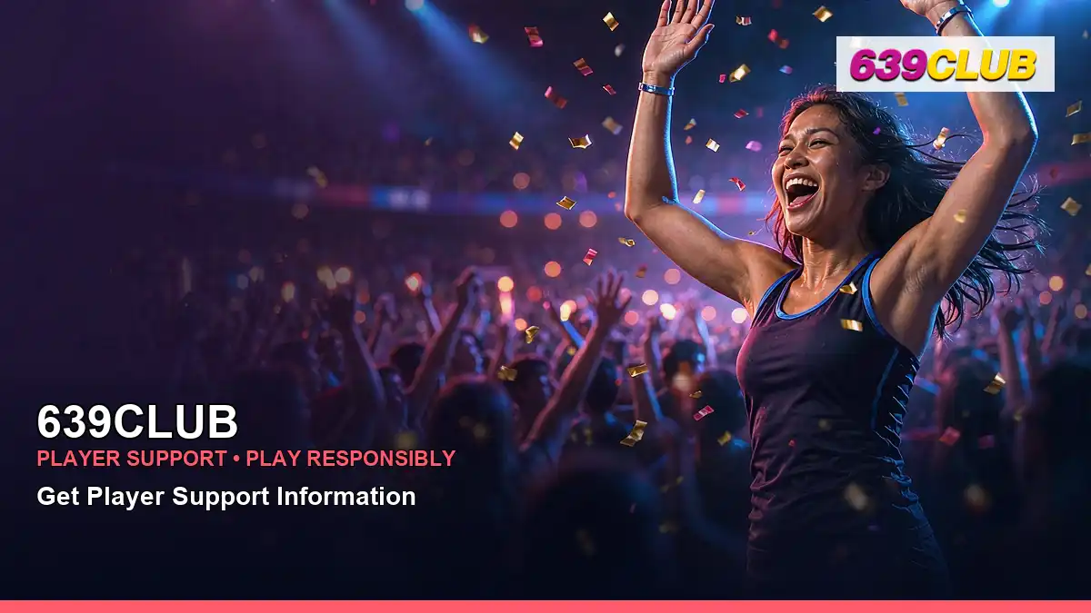 639CLUB online sports betting featuring an adult Filipina casino host with a mobile viewing composition