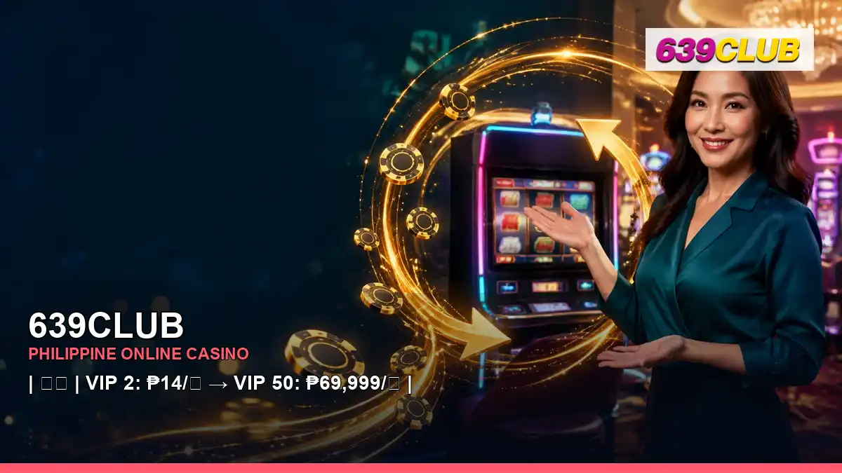 639CLUB casino cashback rewards in a vivid scene for the 639CLUB brand search, casino access, games, account help and safer